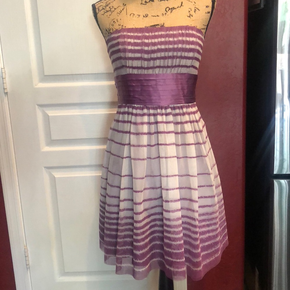Bcbgmaxazria purple tulle dress